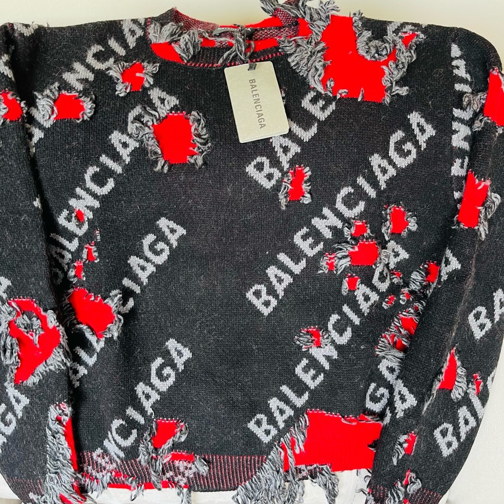 Balenciaga distressed sweatshirt